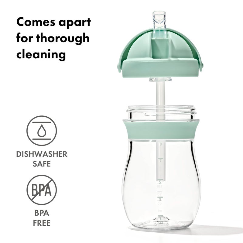 OXO Tot Transitions Straw Cup 9 oz. - Opal and Blossom - 2 Pack - Image 3