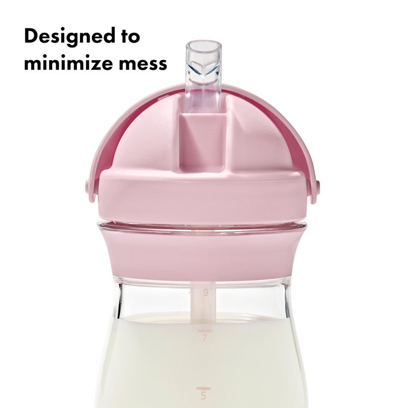 OXO Tot Transitions Straw Cup 9 oz. - Opal and Blossom - 2 Pack - Image 4