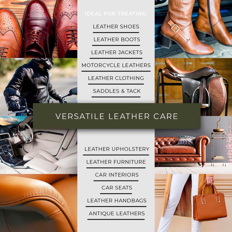 Renapur Natural Leather Cleaner Spray â€“ Deep-Cleaning & Conditioning Formula for All Your Leather, Including Sofas, Car Interiors, Footwear, Clothing & Saddles & Tack. (8.5 fl.oz) - Image 2