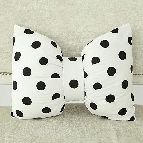 The Purple Tree Cute Bow Cushion (Pack of 1, 14x16 inch, Satin) Cute Cushion for Girls Room Decor, Pretty Decor - Image 4