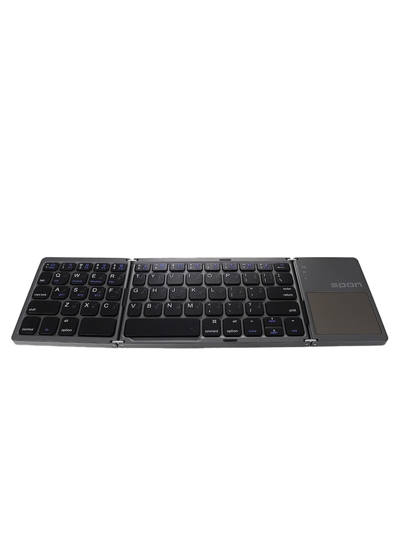 Quiet, Ultra Thin and Portable Tri-Fold Wireless Keyboard for Computer and Office, Universal 3 System - pzsku/Z6D75B8088C06B3C5F9F7Z/45/_/1727536535/c7a65610-d20d-4d79-b63e-cdccd7a8091e