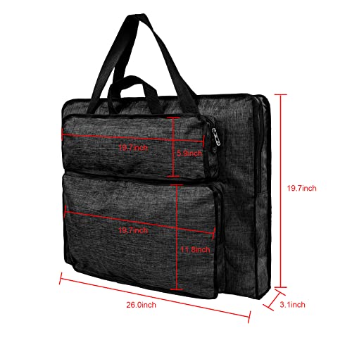 IPENNY Students' Water-Resistant Portfolio Tote for Art Supplies - 8K Drawing Board Carry Shoulder Bag - Durable Portfolio Case - Image 4