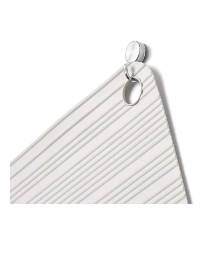 ريان سجادة حمّام راين الإسبانية – آمنة ومريحة ومضادة للانزلاق – لون أبيض – 33×86 سم - Image 4