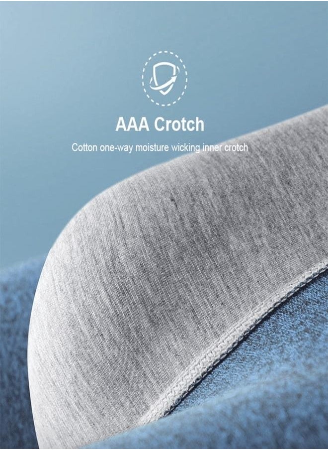 Generic - Pack of 3 Men's Crotch Cotton Boxer Briefs for Comfort and Durability - Image 1