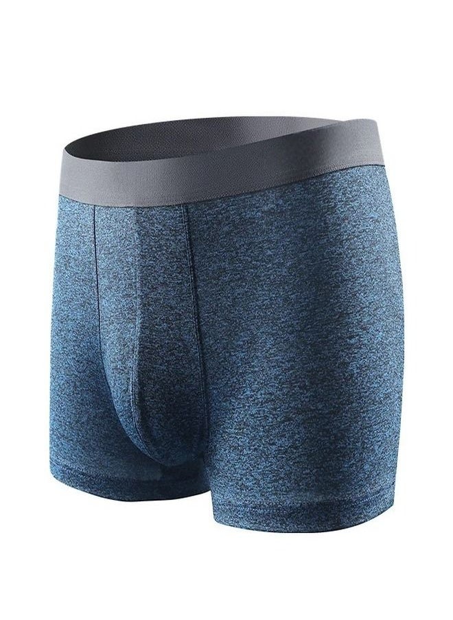 Generic - Pack of 3 Men's Crotch Cotton Boxer Briefs for Comfort and Durability - Image 1