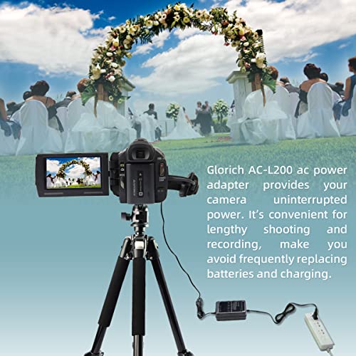 Glorich AC-L200 Replacement AC Power Adapter/Charger to Replace AC-L200 L200C L200D AC-L25 L25A L25B L25C for Sony Handycam DCR-HC40 PC109 SX85 DSC-HX100V HDR-CX150 CX900 HC7 PJ200 SR10 XR100 DEV-5 - Image 2