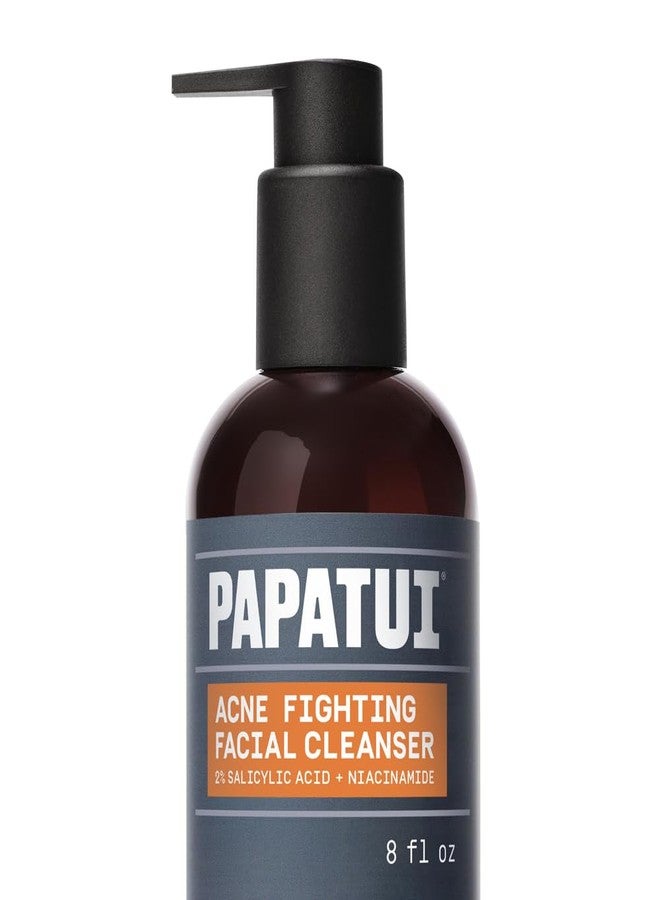 PAPATUI by Dwayne Johnson Acne Fighting Facial Cleanser | Unscented | Salicylic Acid Face Wash | 8oz - Image 1