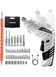 erorex Electric Screwdriver Cordless 3N·M Max Torque Electric Screwdriver Kit With 47 Accessories 3.6V Cordless Screwdriver With Usb Cable Led Light For Home Office Diy  - Image 1