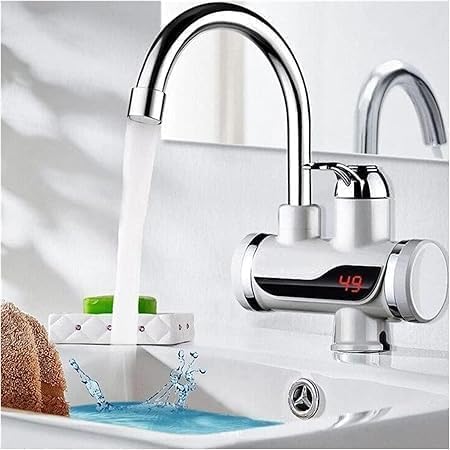 PREZONE PREZONE Instant Electric 3000W Water Heater Faucet Tap HomeKitchen Instantaneous Water Heater Tank less for Tap LED Electric Head Water Heaters For Home Kitchen MULTI 