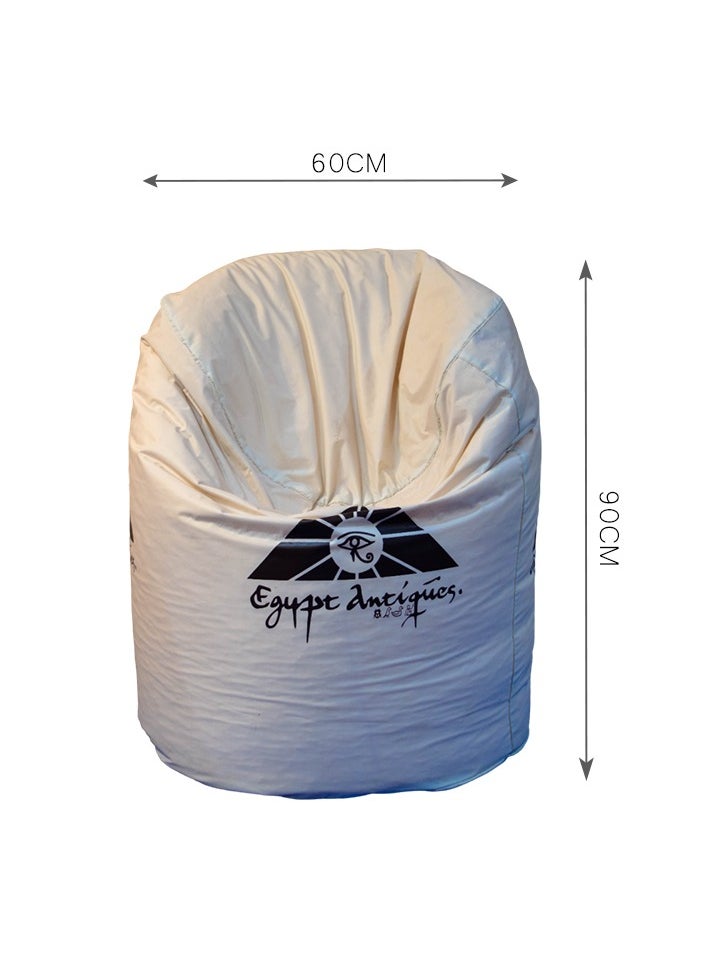 Egypt Antiques - Leather bean bag, size 90 x 60 cm, 100% handmade, produced by Egypt Antiques - Image 1