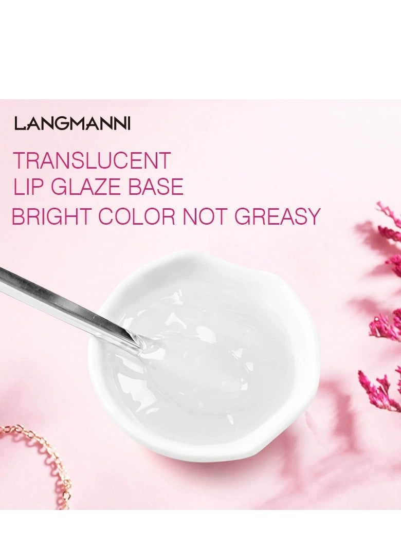 LANGMANNI Essential Clear Lip Gloss Base for DIY - Lip Gloss, Hydrating & Moisturizing, Unscented & Colorless, Suitable for All Skin Types, Natural Ingredients, Perfect for Mixing with Pigments or Using Alone 100ml - Image 3
