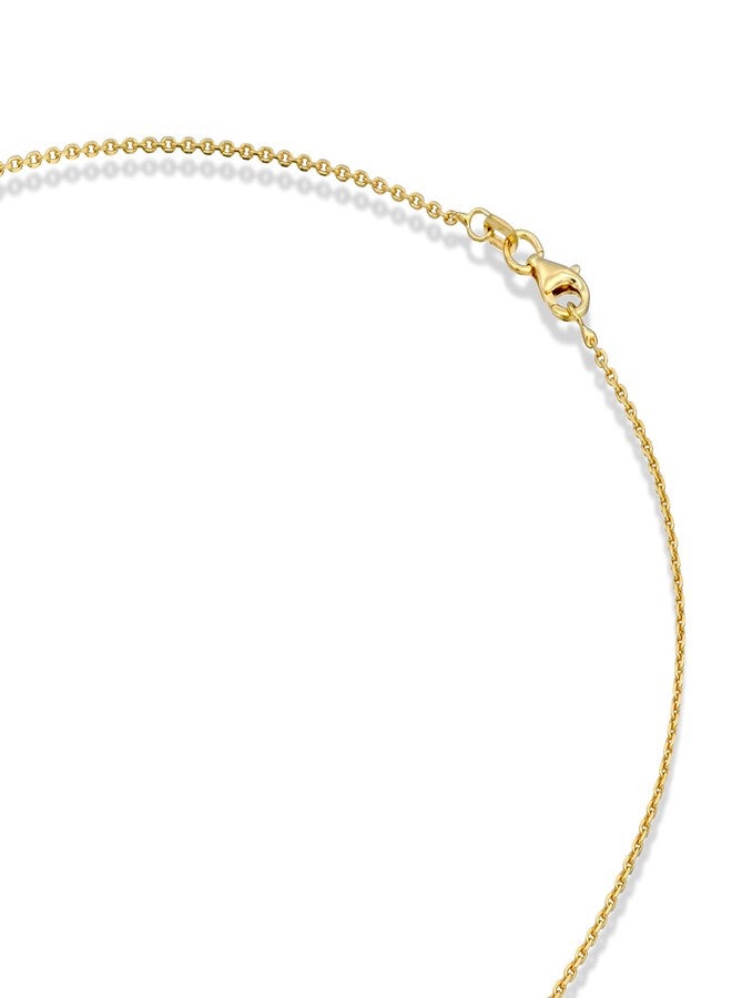 PAVOI Italian Solid 925 Sterling Silver Chain Necklace, 22K Gold Plated, 1.5mm Italian Diamond-Cut Cable Chain Necklace for Women and Men, MADE IN ITALY (18, Yellow Gold) - Image 4