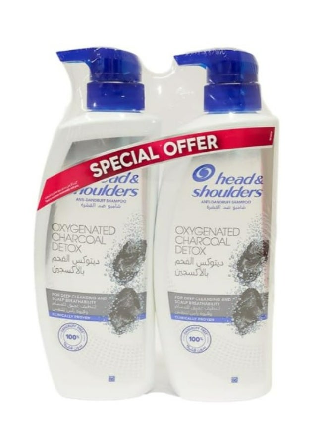 عبوة توفيرية من شامبو "هيد آند شولدرز" (Head & Shoulders) للتنظيف اليومي ومكافحة القشرة، 2 × 500 مل