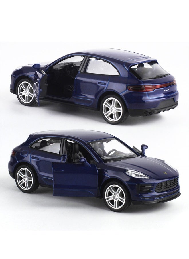 1/36 Porsche Macan Car Model, Porsche Model Car, Zinc Alloy Toy Car for Kids, Pull Back SUV Vehicles Toy Car for Toddlers Kids Boys Girls Gift (Blue)  - Image 3