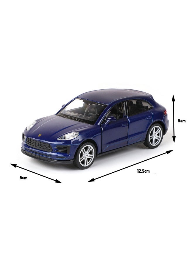 1/36 Porsche Macan Car Model, Porsche Model Car, Zinc Alloy Toy Car for Kids, Pull Back SUV Vehicles Toy Car for Toddlers Kids Boys Girls Gift (Blue)  - Image 2