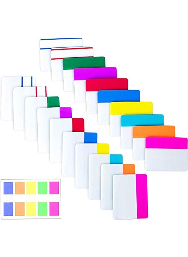 Sticky Index Tabs, 500 Pcs, 21 Sets, Colorful Sticky Tabs for Notebooks, Page Markers, Page Tabs for Binders, Page Tabs Sticky Tabs for Books, Notebook Tabs, Book Sticky Tabs for Notebooks - Image 1