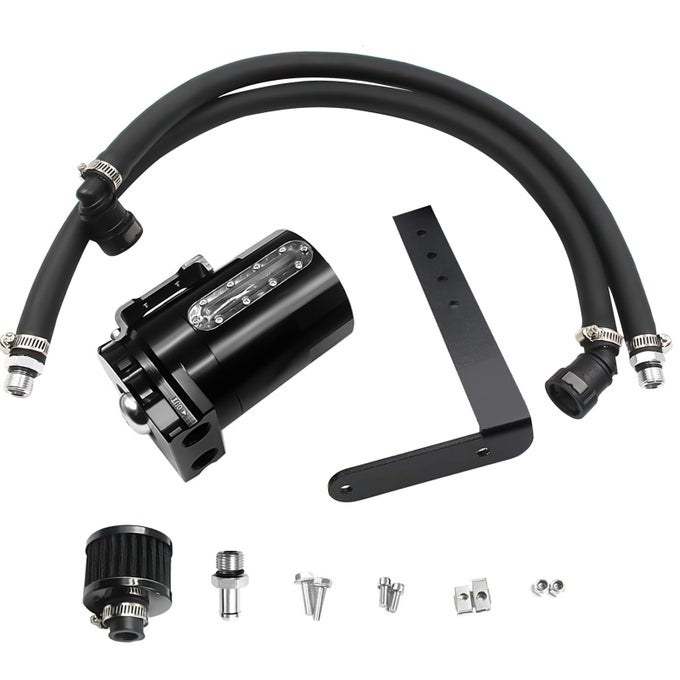 350Ml Aluminum Oil Catch Can 2Port Oil Separator Tank Compatible With Ford F150 27Eb 35Eb 50L Passenger Side 20112021 Expedition 35L Ecoboost 2