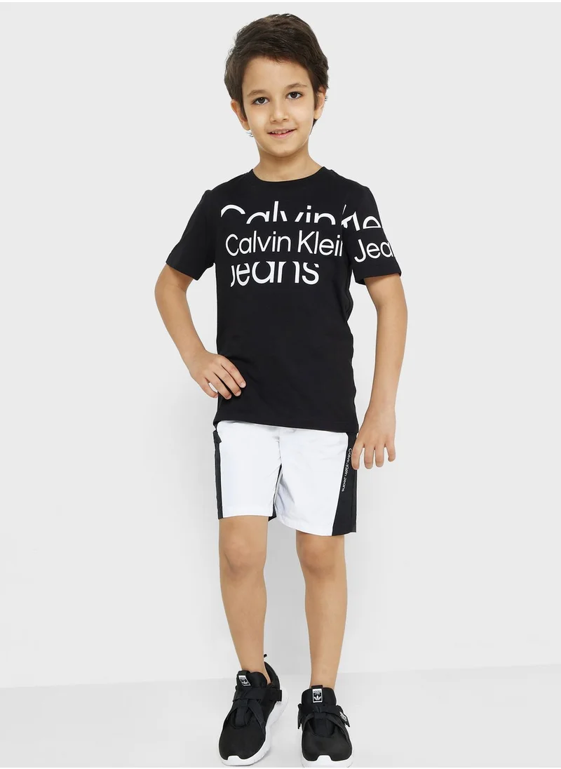 Calvin Klein Jeans Kids Stripe Shorts