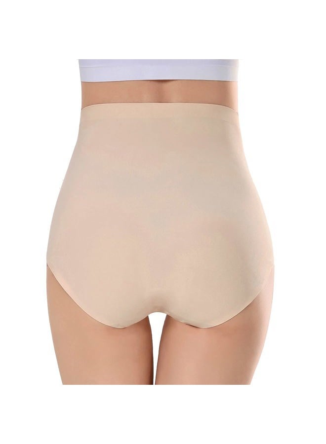 Bolivelan 5 Pack Women's Seamless Hipster Panties Invisible High Waist No Show Ladies Bikini Underwear (US 6/ M, Nude) - Image 2