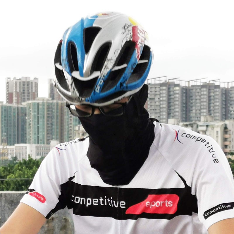 Bilymate 5 Pcs Reflective Stripe Bandana Face Mask Neck Gaiter,Tube Windproof Seamless Scarf Headbands Balaclava Headbands Face Cover (Black) - Image 5
