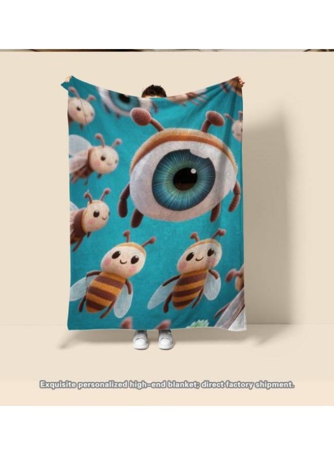 general Children's or student cartoon flannel thin blanket (warm and comfortable, suitable for sleep, games) 100cm*150cm - Image 3