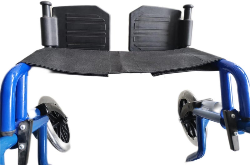 ForconMed Calf Strap for Wheelchair and Transport Chair,16"-20" seat Width Universal,Leg Strap Support Lower Leg,Widened Size:L32.7"*W6.3",Oxford Cloth Material,Wheelchair Universal Replacement Parts 1Ea,Black - Image 2