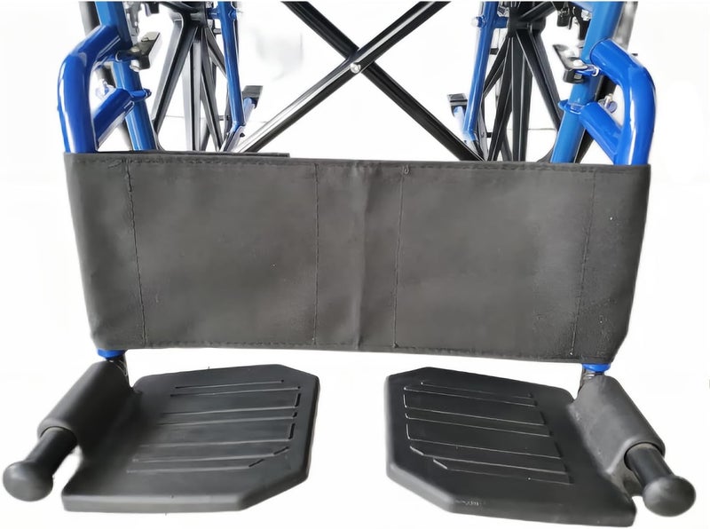 ForconMed Calf Strap for Wheelchair and Transport Chair,16"-20" seat Width Universal,Leg Strap Support Lower Leg,Widened Size:L32.7"*W6.3",Oxford Cloth Material,Wheelchair Universal Replacement Parts 1Ea,Black - Image 1