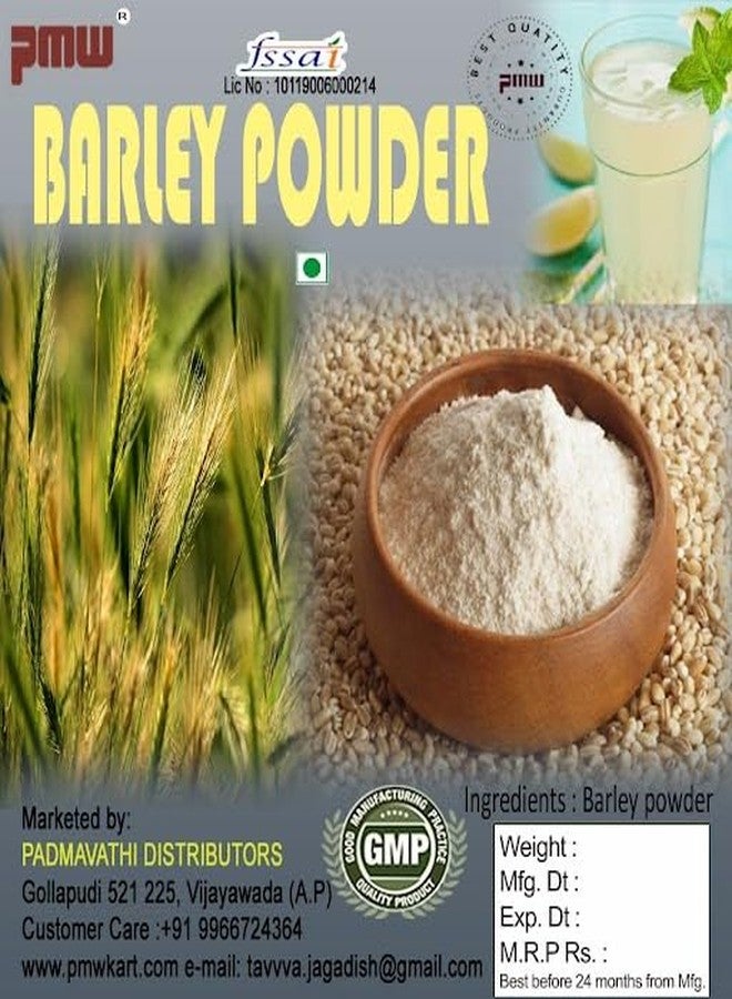 Pmw - Barley Atta - Jar Pack - Whole Hulled Barley Grains Powder - Jav - Hordeum Vulgare - 1 Kilo - Image 2