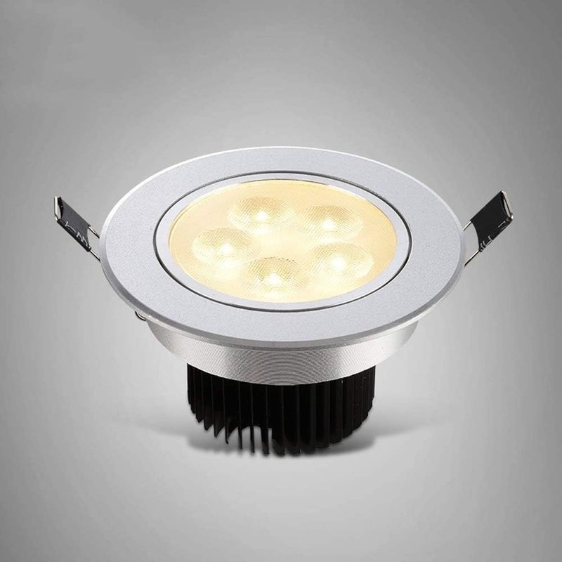 Recessed Lighting Housing Trim Kits Aluminum Indoor Embedded Downlight Commercial Illumination Spotlight Decoration Lighting Recessed Ceiling Panel Light,Warm Light_,White Light-7w - Image 2