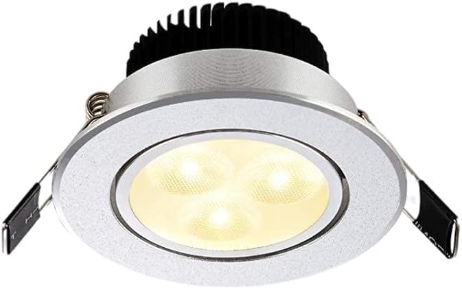 Recessed Lighting Housing Trim Kits Aluminum Indoor Embedded Downlight Commercial Illumination Spotlight Decoration Lighting Recessed Ceiling Panel Light,Warm Light_,White Light-7w - Image 1