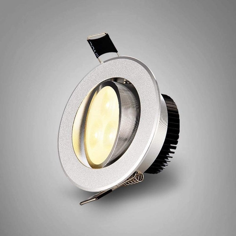 Recessed Lighting Housing Trim Kits Aluminum Indoor Embedded Downlight Commercial Illumination Spotlight Decoration Lighting Recessed Ceiling Panel Light,Warm Light_,White Light-7w - Image 3