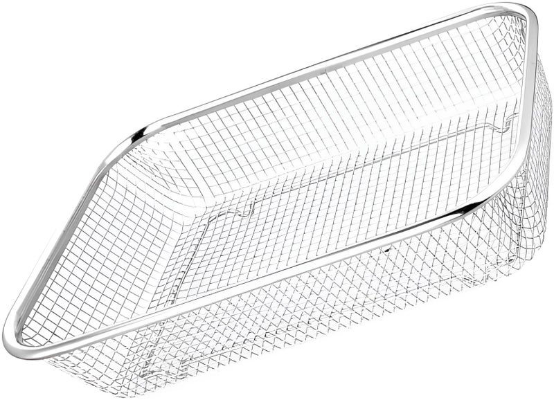 Snevad Stainless Steel Air Wire Fruit Basket Small Countertop Fruit Bowl for Washing Fruits, Vegetables Kitchen Tool for Fried Food Home Kitchen Multi Purpose Cooking and Snacks Oven Accessory Basket - Image 1