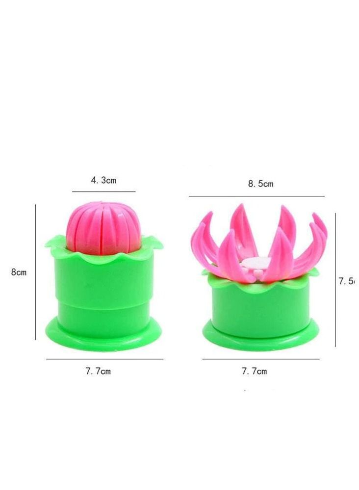 Stuffed Bun Dumpling Steamed Maker Mold Baking Tool Green and Pink - Image 3