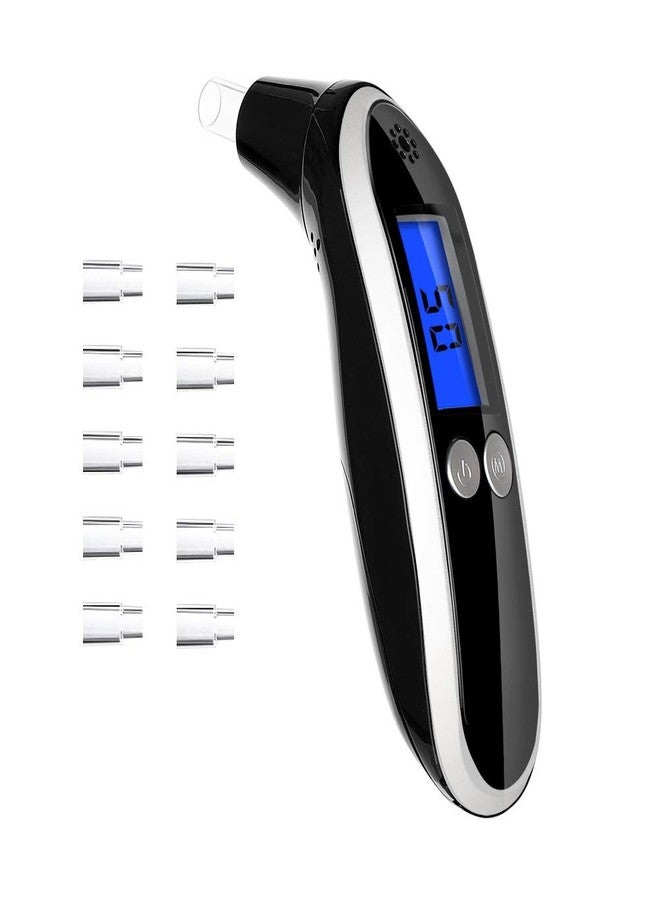 coolker Ketosis Breath Meter, Professional Digital Keto Breath Tester for kKetosis with 10 Mouthpieces(Black) - Image 1