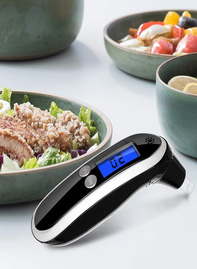 coolker Ketosis Breath Meter, Professional Digital Keto Breath Tester for kKetosis with 10 Mouthpieces(Black) - Image 2
