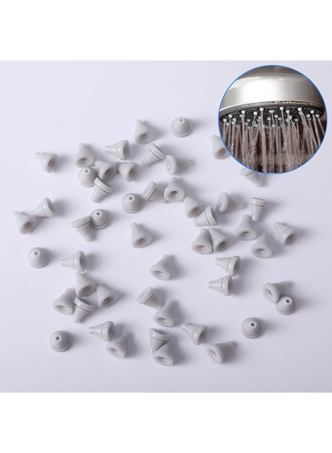 50PCS Shower Head Nozzles Parts: Mini Silicone Shower Nozzle Replacement for Home Improvement, Bathroom Decor, Universal Rainfall Shower Head Nozzle Sprinkler for Hole Diameter 0.16inch - Image 2