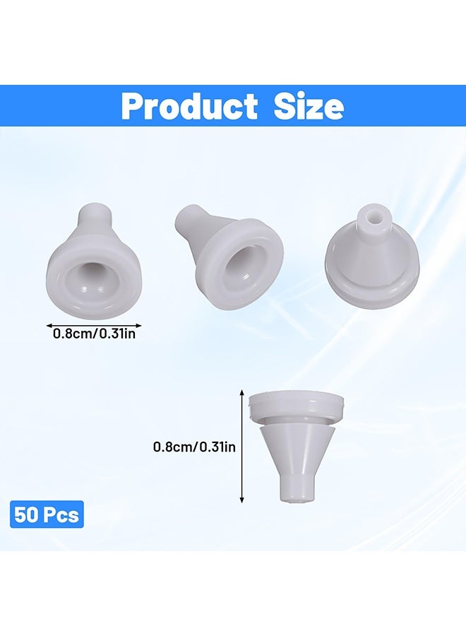 50PCS Shower Head Nozzles Parts: Mini Silicone Shower Nozzle Replacement for Home Improvement, Bathroom Decor, Universal Rainfall Shower Head Nozzle Sprinkler for Hole Diameter 0.16inch - Image 4