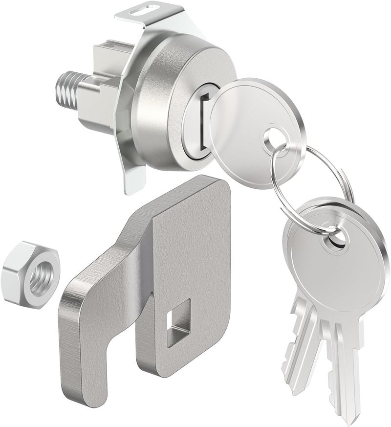 Xinxinlin 1570 Replacement Mail Box Lock Replacement for Florence F Series CBU & 4C Mail Units L-1172C, C9100 with 3 Keys and a Latch, Replacement USPS Mailbox Key Lock - Image 1