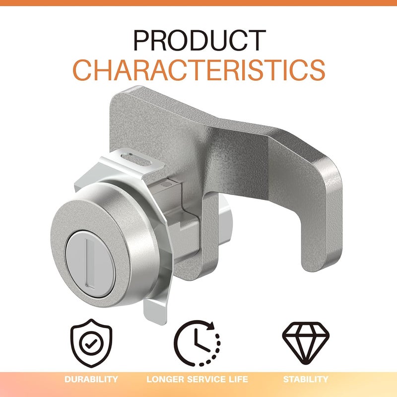 Xinxinlin 1570 Replacement Mail Box Lock Replacement for Florence F Series CBU & 4C Mail Units L-1172C, C9100 with 3 Keys and a Latch, Replacement USPS Mailbox Key Lock - Image 2
