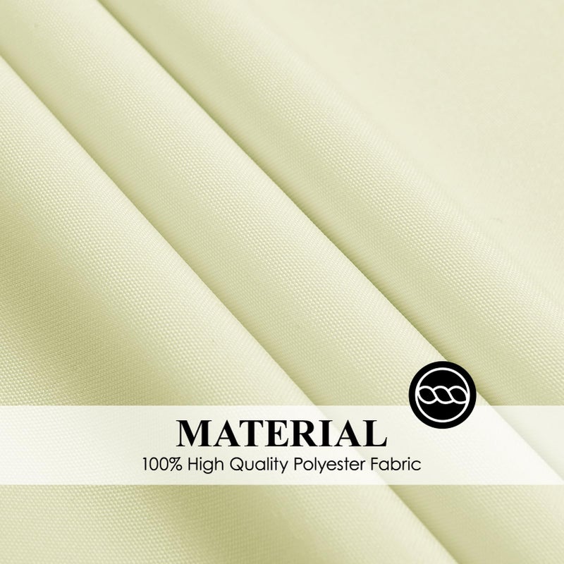 Aocoz Round Tablecloth 120 Inch Tablecloth 10 Pack Ivory Table Cloths Washable Decorative Polyester TableClothes Cover for Dining Table Banquets Buffet Parties and Wedding - Image 5
