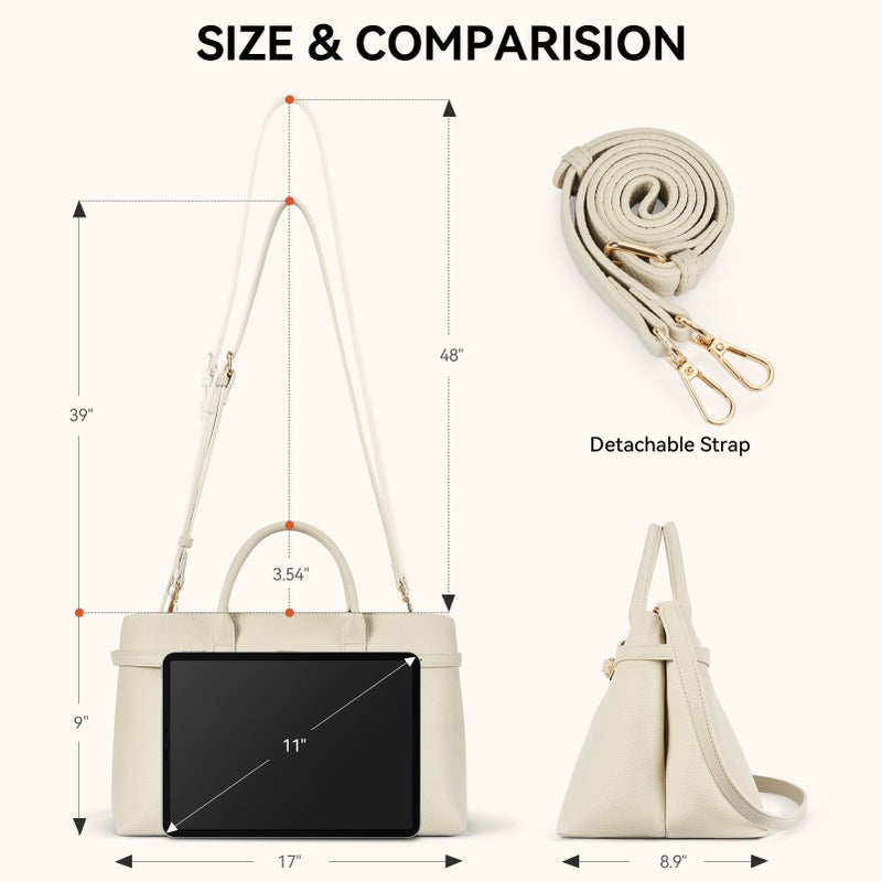 BOSTANTEN Top Handle Purses for Women Trendy Satchel Bag Suede Vegan Leather Tote Bags Crossbody Handbags with Adjustable Strap - Image 5