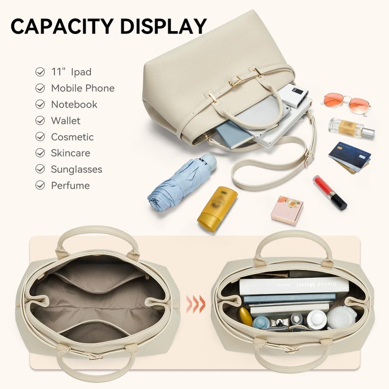 BOSTANTEN Top Handle Purses for Women Trendy Satchel Bag Suede Vegan Leather Tote Bags Crossbody Handbags with Adjustable Strap - Image 3
