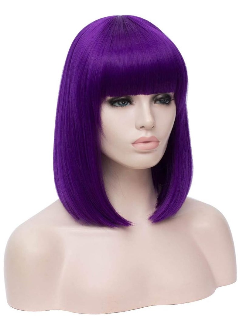 Estelle Bob  Short Straight Cosplay Fiber Hair Wigs for Women Girls Natural Looking Heat Resistant Synthetic Wig - Image 3
