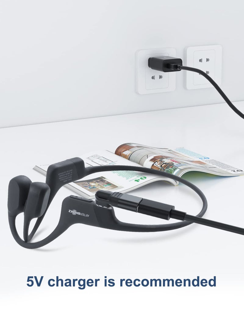 seynli USB C to Magnetic Adapter for Aftershokz Headphones Charger, Compatible with Shokz Aeropex, OpenRun, OpenRun Pro, OpenRun mini, OpenComm 2/UC, for Aftershokz Charging Cable - Image 5