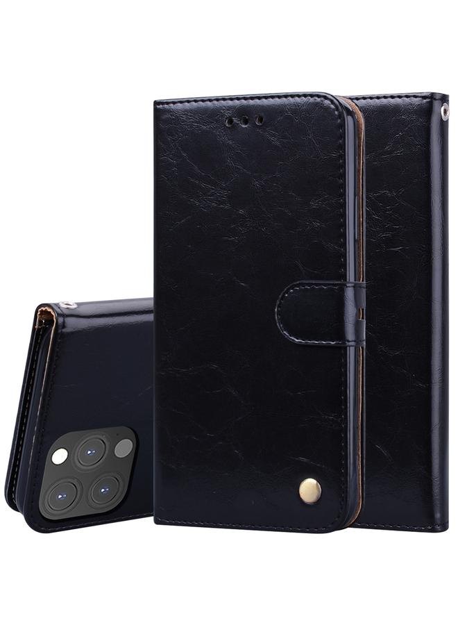 Zaboon Case For iPhone 13 Pro Max Business Style Oil Wax Texture Horizontal Flip Leather Case with Holder & Card Slots & Wallet - Image 1