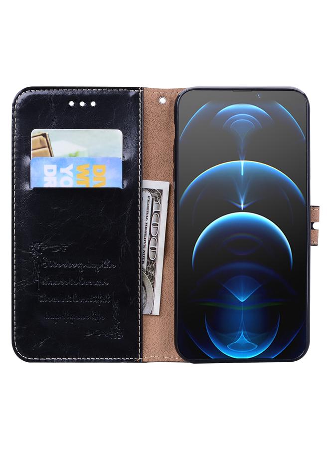 Zaboon Case For iPhone 13 Pro Max Business Style Oil Wax Texture Horizontal Flip Leather Case with Holder & Card Slots & Wallet - Image 4