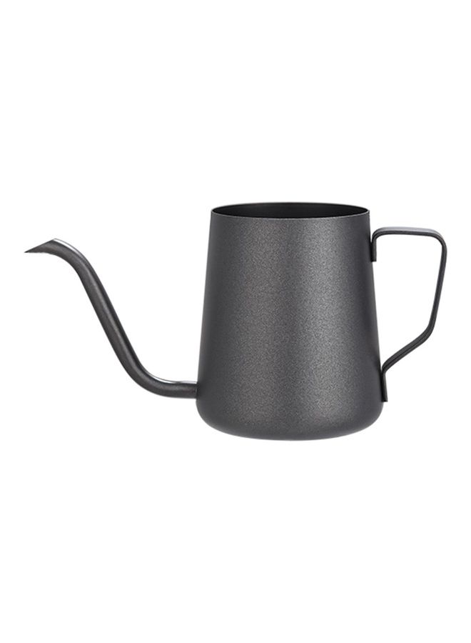 350Ml Painting Stainless Steel Anti-Rust Pour Coffee Drip Kettle with Long Over Gooseneck Spout Perfect Flow Control Black 8.26 x 3.43inch - Image 1