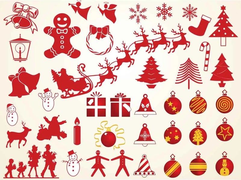 Kt Grup New Year Merry Christmas Special Cut Glass Wall Door Sticker Sets - Christmas Set - Image 5