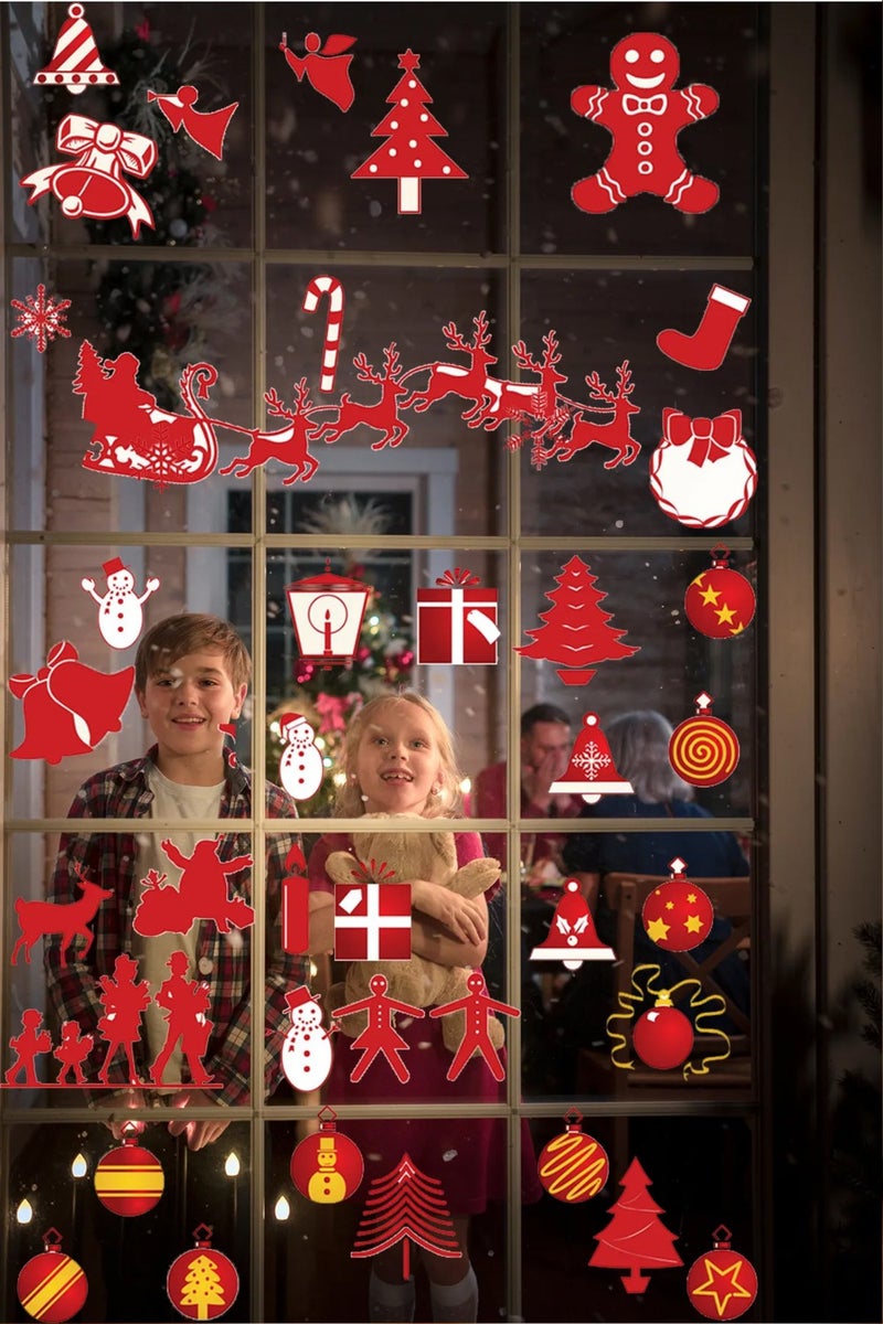 Kt Grup New Year Merry Christmas Special Cut Glass Wall Door Sticker Sets - Christmas Set - Image 4