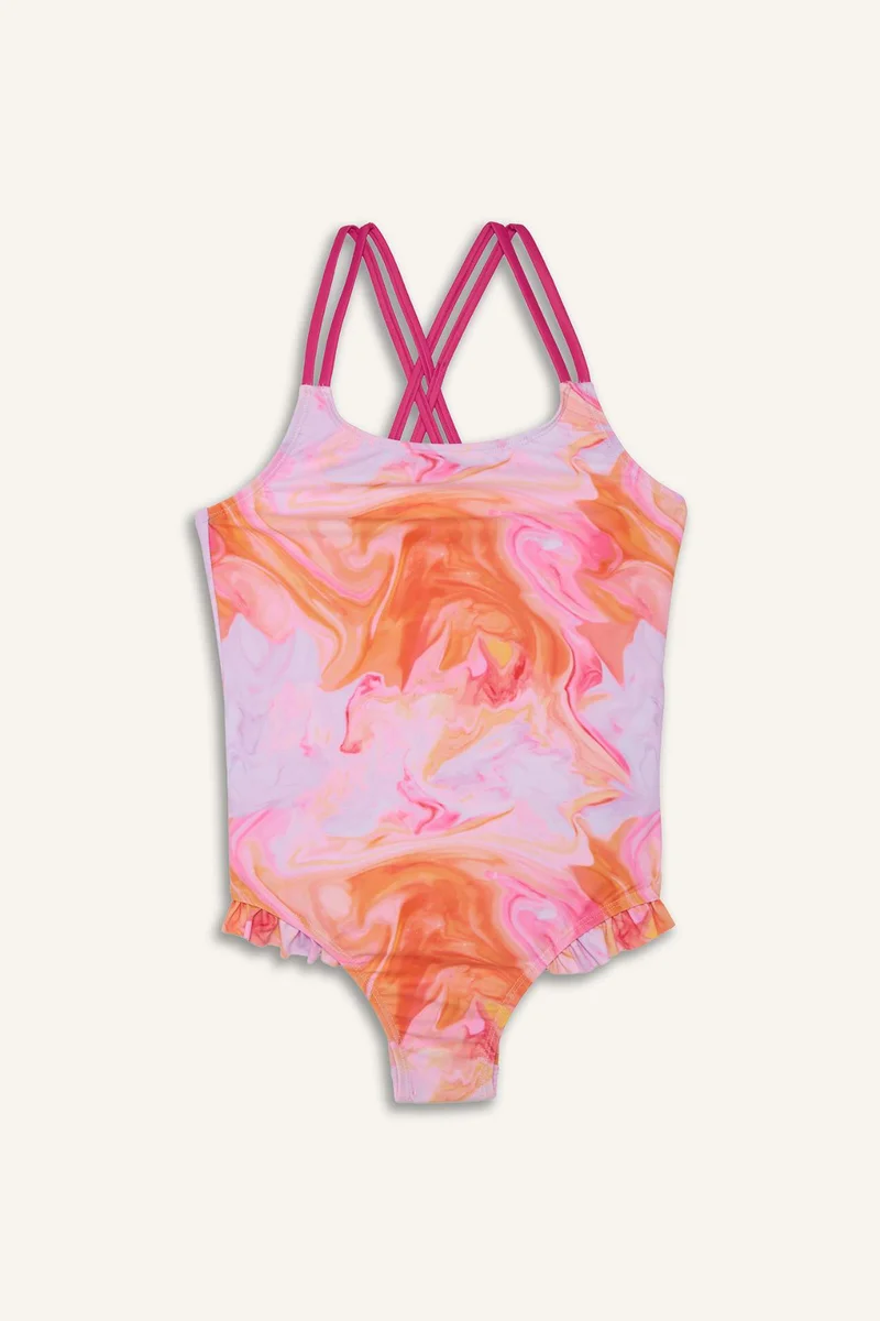 Defacto Girl Regular Fit Batic Swimsuit